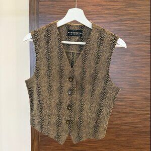 Liz Claiborne Vintange Patterned Vest